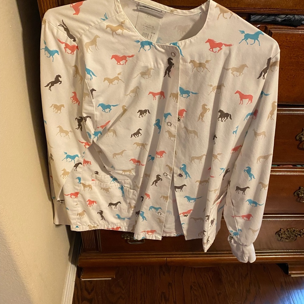 Horse scrub jacket